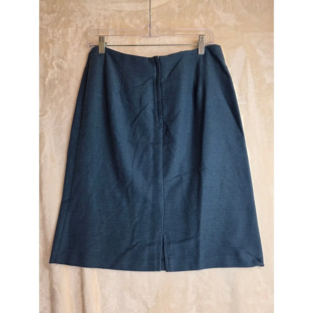 Vintage ALYN PAIGE Women's Blue Floral Embroidered Blazer Skirt‎ Suit Set